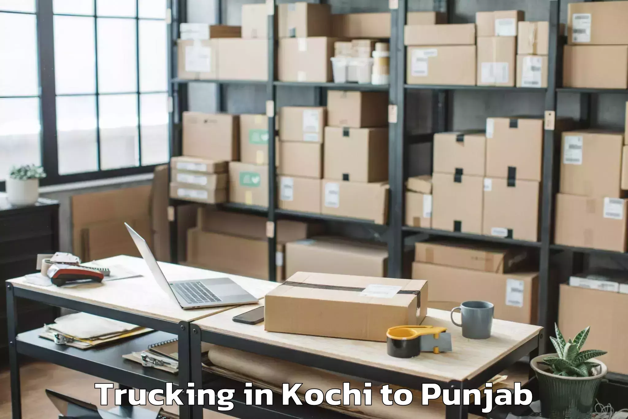 Affordable Kochi to Vr Mall Ambarsar Trucking